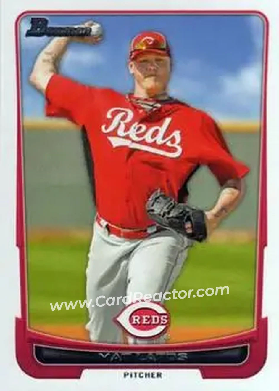 2012 Bowman #28 - Mat Latos - Cincinnati Reds - Front