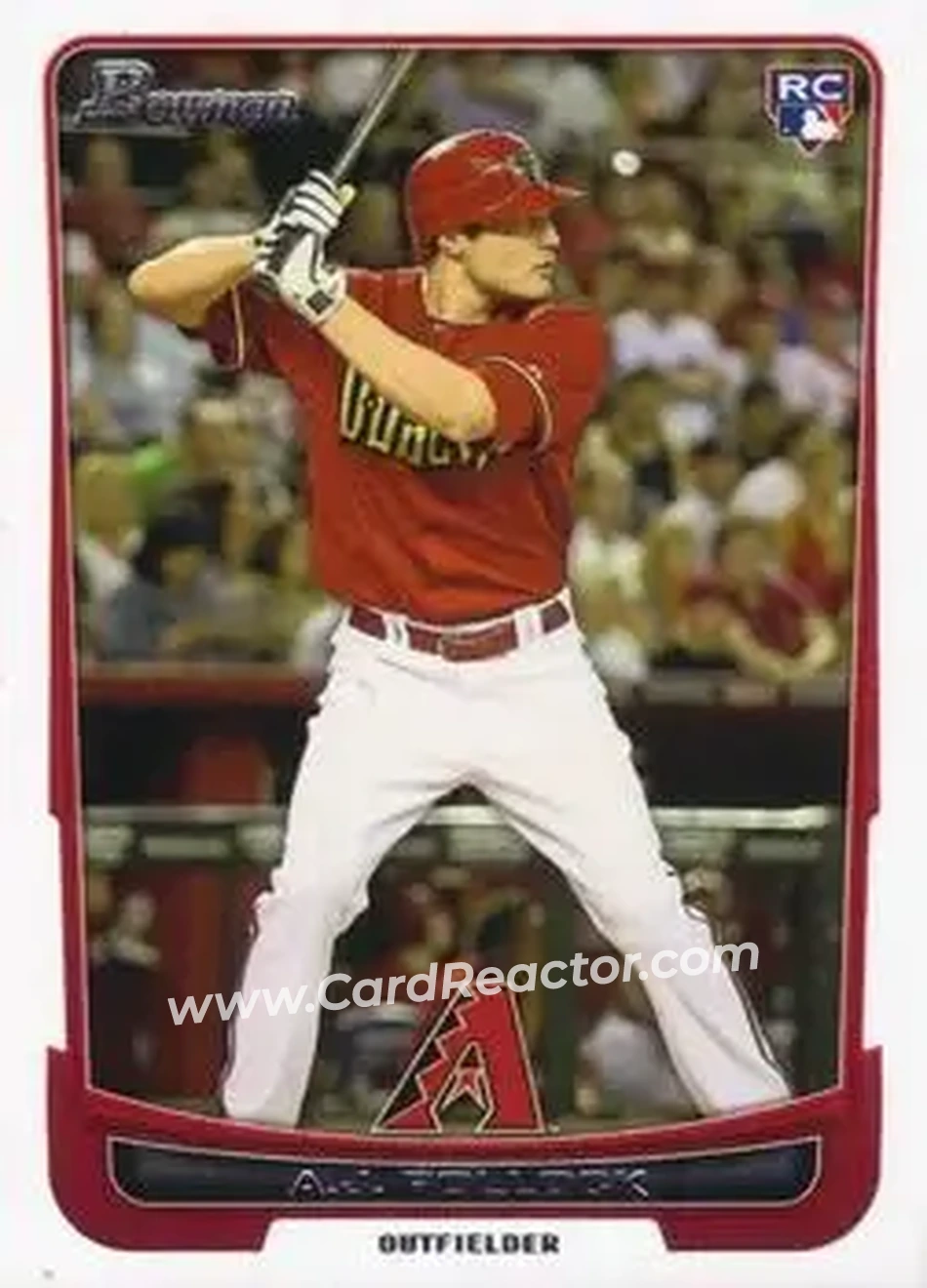 2012 Bowman Draft Picks & Prospects #9 - A.J. Pollock - Arizona Diamondbacks - Front