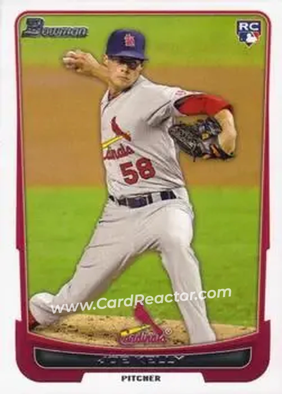 2012 Bowman Draft Picks & Prospects #11 - Joe Kelly - St. Louis Cardinals - Front
