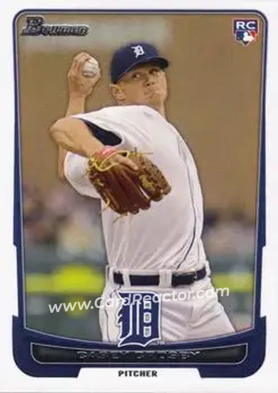 2012 Bowman Draft Picks & Prospects #14 - Casey Crosby - Detroit Tigers - Front 2012 Bowman Draft Picks & Prospects #14 - Casey Crosby - Detroit Tigers - Front