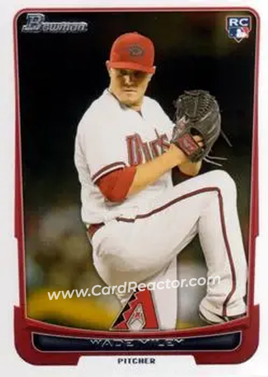 2012 Bowman Draft Picks & Prospects #15 - Wade Miley - Arizona Diamondbacks - Front