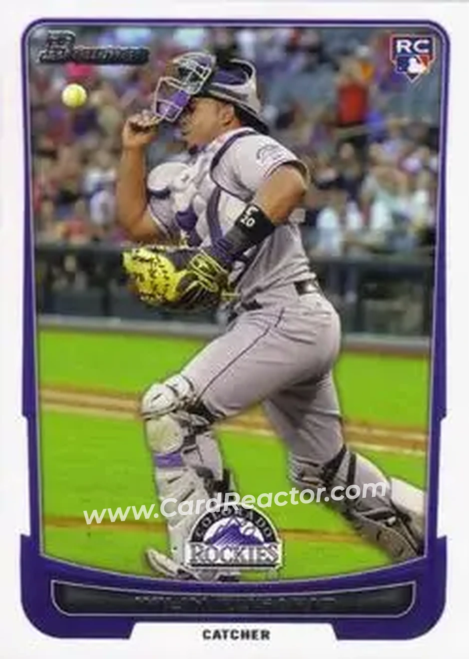 2012 Bowman Draft Picks & Prospects #21 - Wilin Rosario - Colorado Rockies - Front