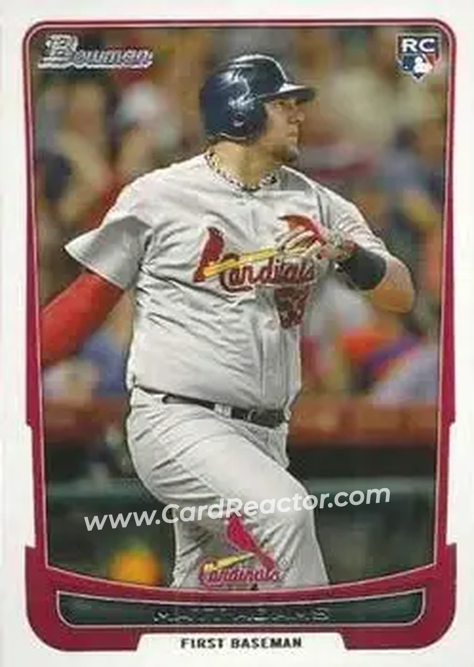 2012 Bowman Draft Picks & Prospects #23 - Matt Adams - St. Louis Cardinals - Front 2012 Bowman Draft Picks & Prospects #23 - Matt Adams - St. Louis Cardinals - Front