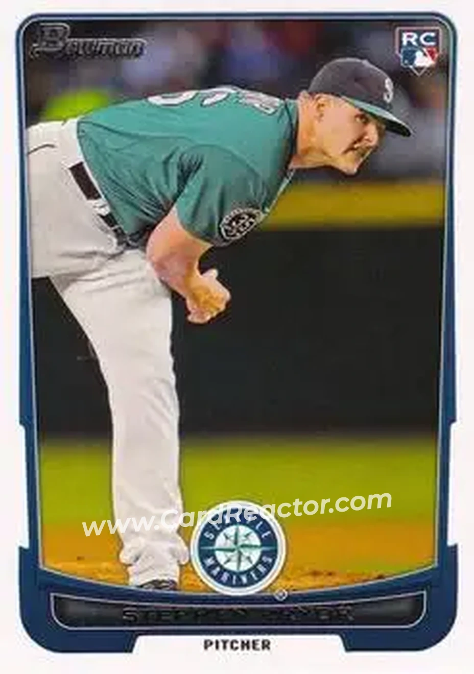 2012 Bowman Draft Picks & Prospects #28 - Stephen Pryor - Seattle Mariners - Front 2012 Bowman Draft Picks & Prospects #28 - Stephen Pryor - Seattle Mariners - Front