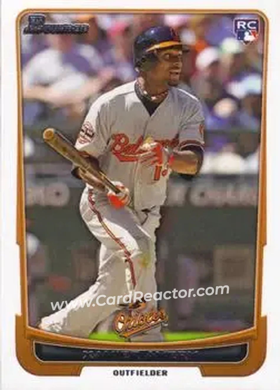 2012 Bowman Draft Picks & Prospects #34 - Xavier Avery - Baltimore Orioles - Front