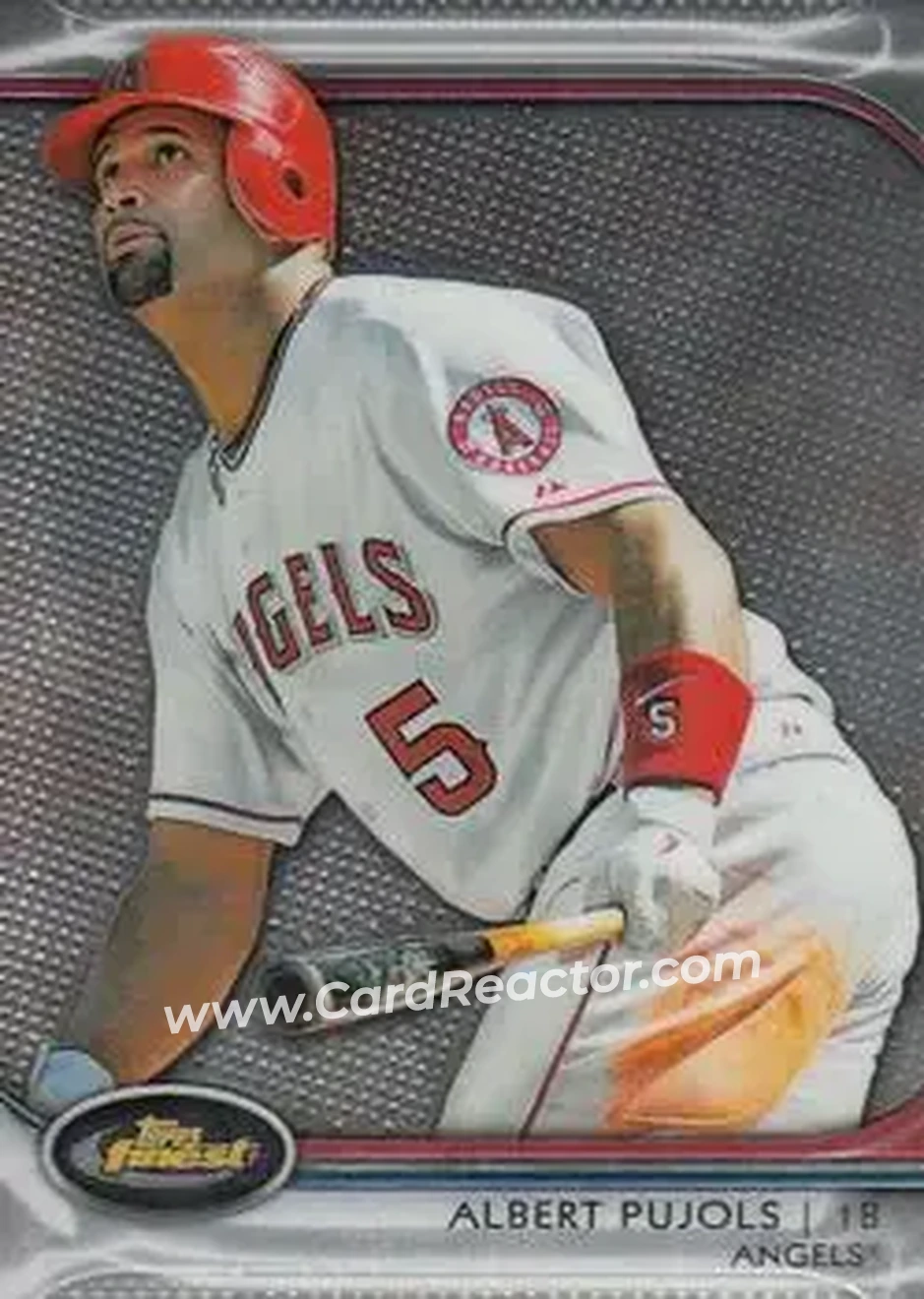 2012 Finest #1 - Albert Pujols - Los Angeles Angels - Front
