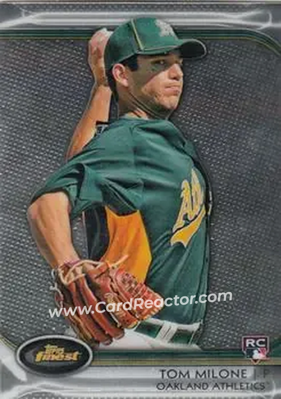 2012 Finest #6 - Tommy Milone - Oakland Athletics - Front