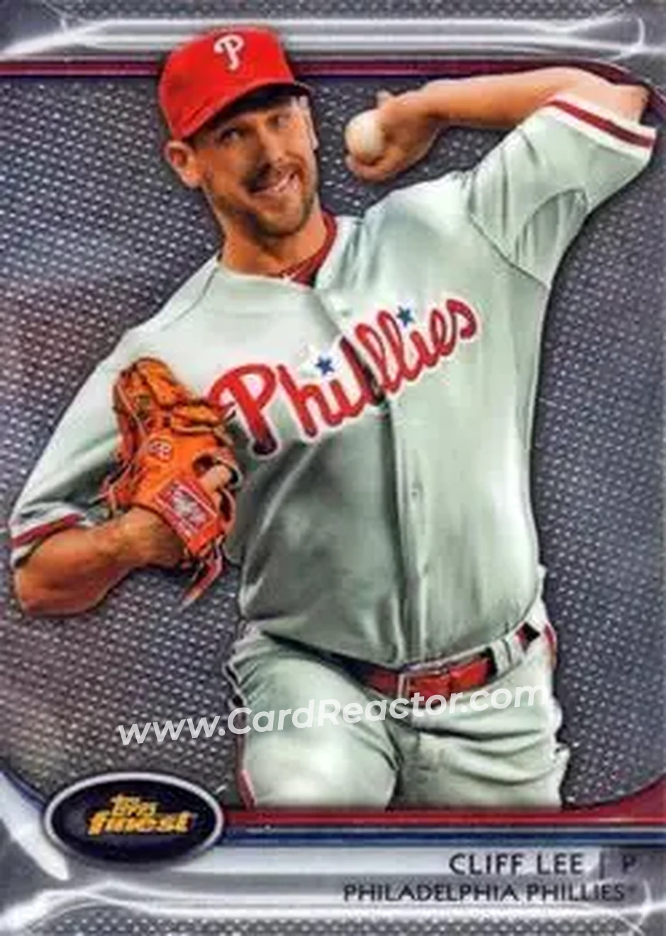 2012 Finest #8 - Cliff Lee - Philadelphia Phillies - Front