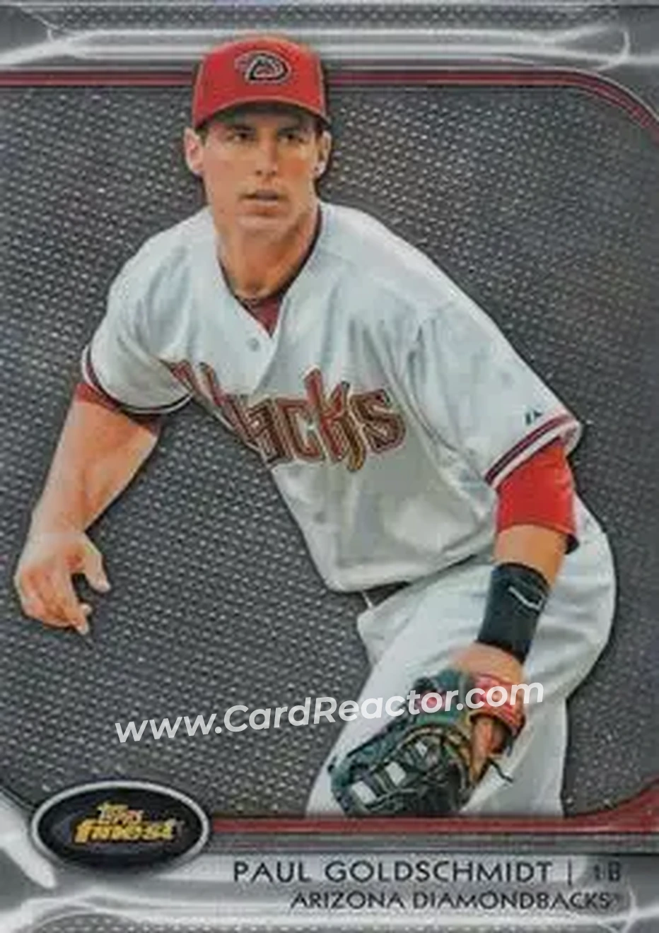 2012 Finest #17 - Paul Goldschmidt - Arizona Diamondbacks - Front 2012 Finest #17 - Paul Goldschmidt - Arizona Diamondbacks - Front