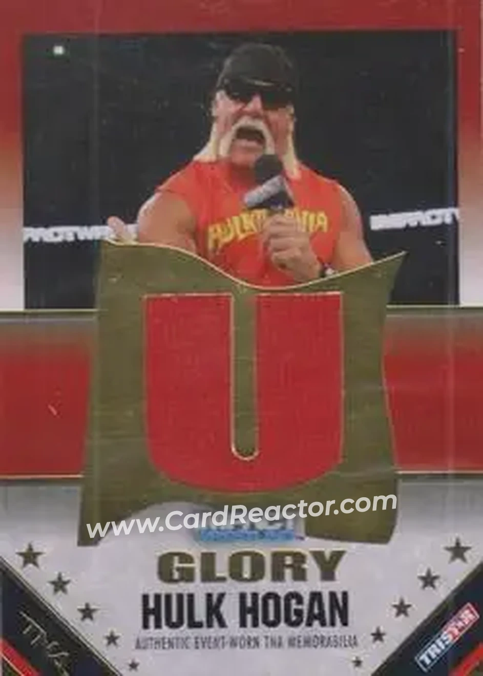 2013 TriStar TNA Impact Glory - Hulk Hogan Memorabilia Gold #M-U - Hulk Hogan - Front