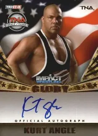 2013 TriStar TNA Impact Glory - On-Card Autographs Gold #G-KA - Kurt Angle