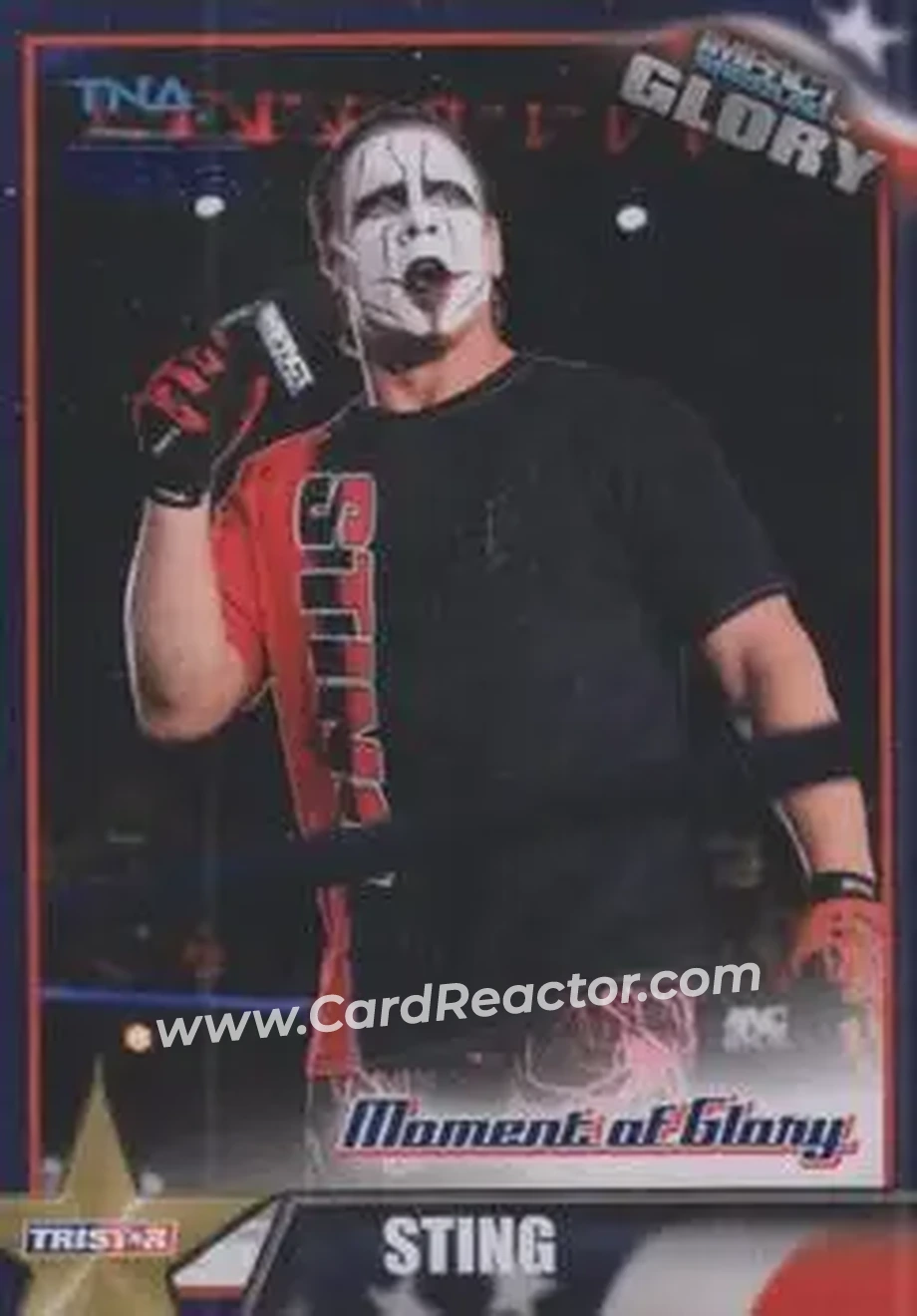 2013 TriStar TNA Impact Glory - Blue #18 - Sting - Front
