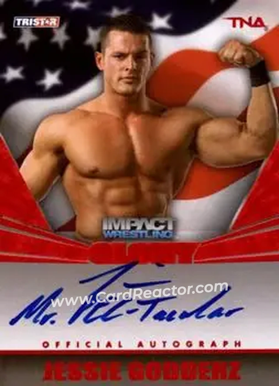 2013 TriStar TNA Impact Glory - On-Card Autographs Red #G-JG - Jessie Godderz