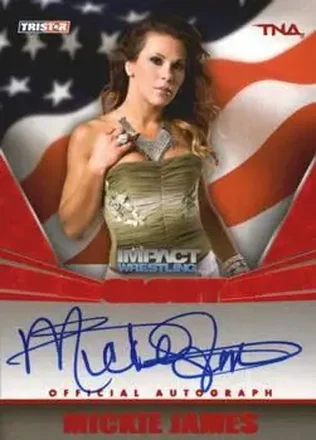 2013 TriStar TNA Impact Glory - On-Card Autographs Red #G-MJ - Mickie James