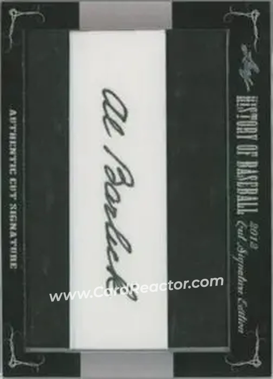 2012 Leaf Cut Signature History of Baseball #NNO - Al Barlick - Front