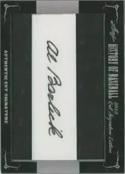 2012 Leaf Cut Signature History of Baseball