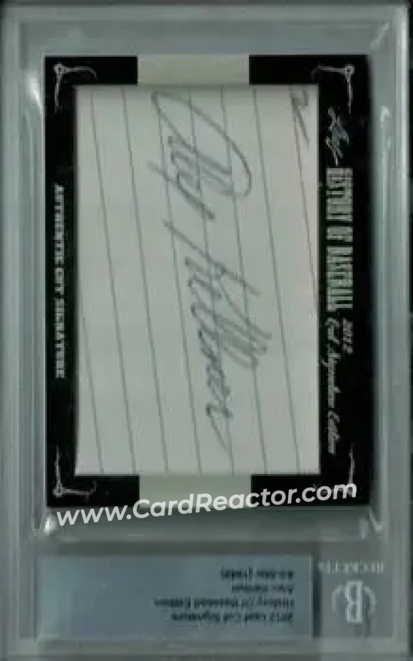 2012 Leaf Cut Signature History of Baseball #NNO - Alex Kellner - Front