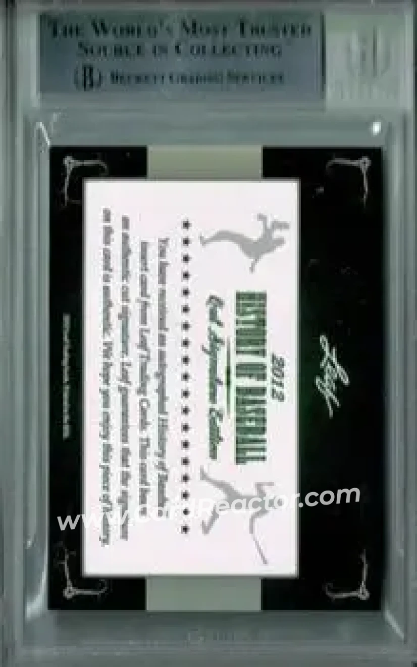2012 Leaf Cut Signature History of Baseball #NNO - Andy Pafko - Back