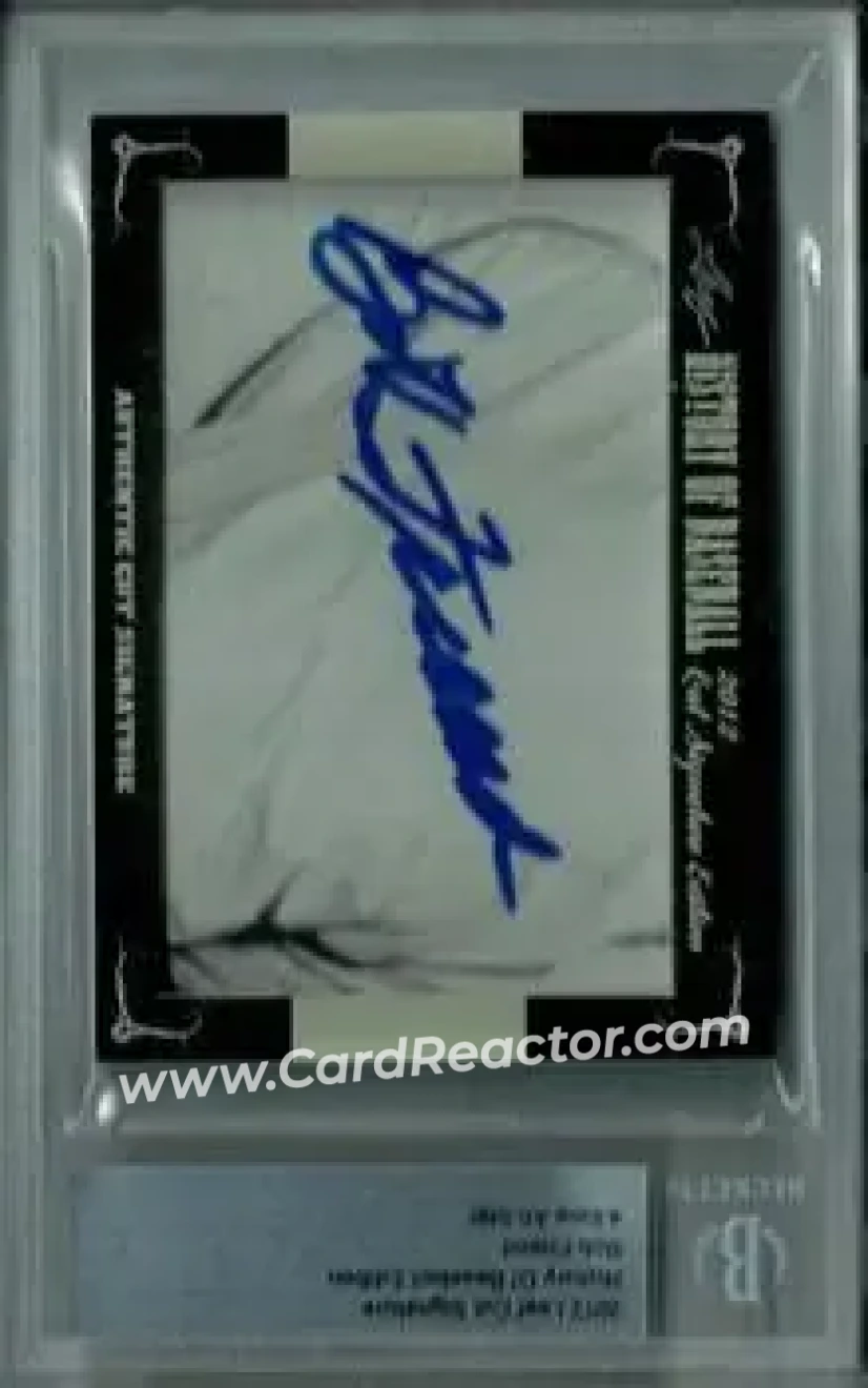 2012 Leaf Cut Signature History of Baseball #NNO - Bob Friend - Front