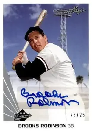 2012 Leaf Memories - Autographs #AU-BR1 - Brooks Robinson
