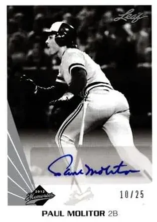 2012 Leaf Memories - Autographs #AU-PM1 - Paul Molitor