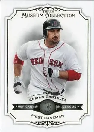2012 Topps Museum Collection #14 - Adrian Gonzalez - Boston Red Sox