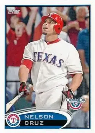 2012 Topps Opening Day #3 - Nelson Cruz - Texas Rangers