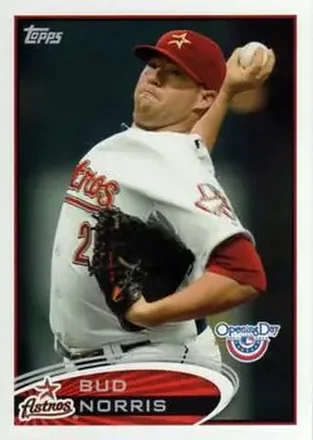 2012 Topps Opening Day #6 - Bud Norris - Houston Astros