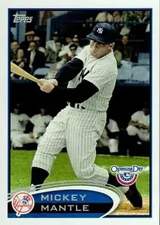 2012 Topps Opening Day #7 - Mickey Mantle - New York Yankees