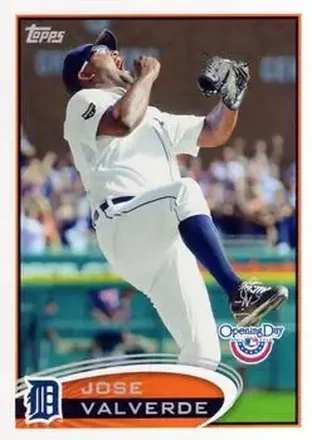 2012 Topps Opening Day #10 - Jose Valverde - Detroit Tigers