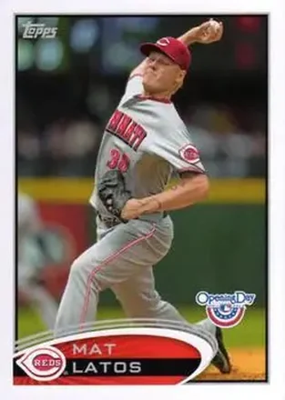 2012 Topps Opening Day #19 - Mat Latos - Cincinnati Reds