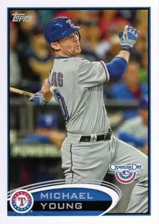 2012 Topps Opening Day #28 - Michael Young - Texas Rangers