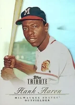 2012 Topps Tribute #1 - Hank Aaron - Milwaukee Braves