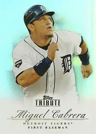 2012 Topps Tribute #9 - Miguel Cabrera - Detroit Tigers