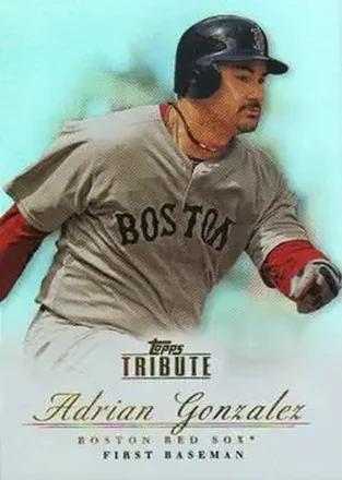 2012 Topps Tribute #24 - Adrian Gonzalez - Boston Red Sox