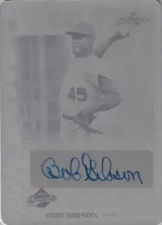 2012 Leaf Memories - Autographs Printing Plates Black #BG1 - Bob Gibson