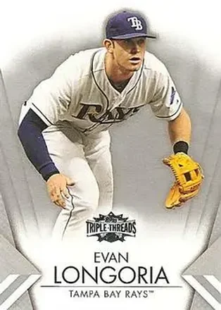 2012 Topps Triple Threads #5 - Evan Longoria - Tampa Bay Rays