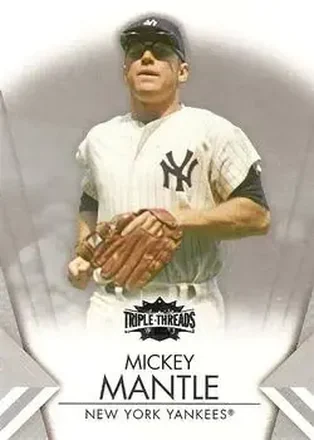 2012 Topps Triple Threads #7 - Mickey Mantle - New York Yankees