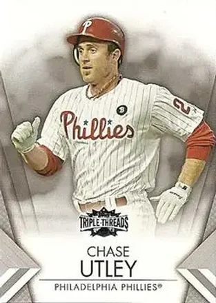 2012 Topps Triple Threads #8 - Chase Utley - Philadelphia Phillies