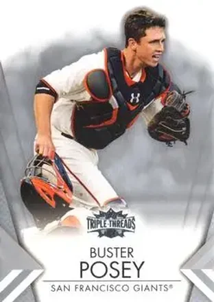 2012 Topps Triple Threads #10 - Buster Posey - San Francisco Giants