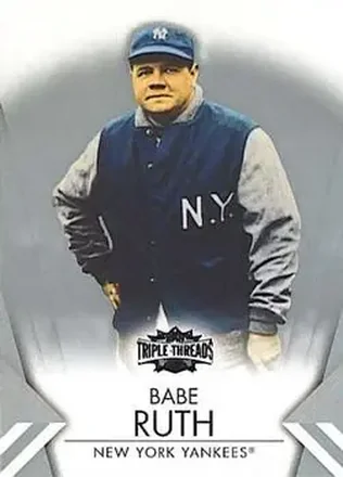 2012 Topps Triple Threads #11 - Babe Ruth - New York Yankees