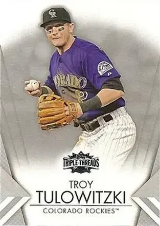 2012 Topps Triple Threads #13 - Troy Tulowitzki - Colorado Rockies