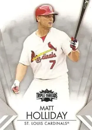 2012 Topps Triple Threads #14 - Matt Holliday - St. Louis Cardinals