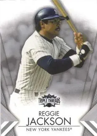 2012 Topps Triple Threads #18 - Reggie Jackson (b.1946 OF) - New York Yankees