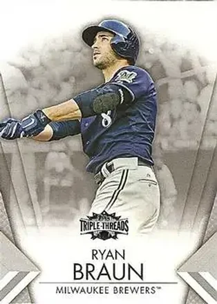 2012 Topps Triple Threads #22 - Ryan Braun - Milwaukee Brewers