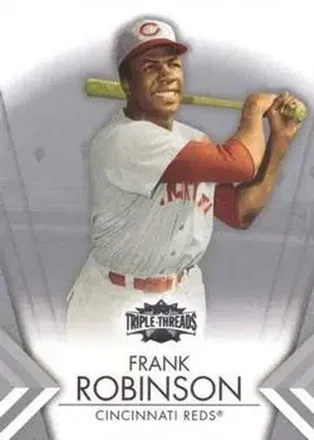 2012 Topps Triple Threads #25 - Frank Robinson - Cincinnati Reds