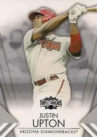 2012 Topps Triple Threads #27 - Justin Upton - Arizona Diamondbacks