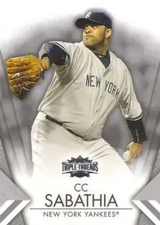2012 Topps Triple Threads #28 - CC Sabathia - New York Yankees
