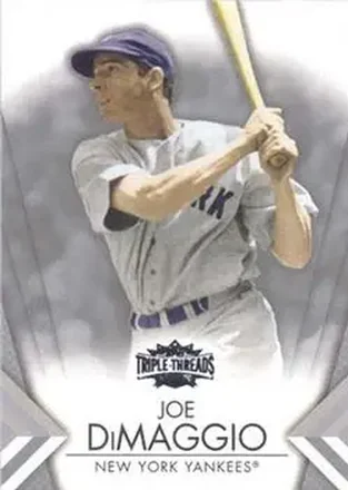2012 Topps Triple Threads #30 - Joe DiMaggio - New York Yankees