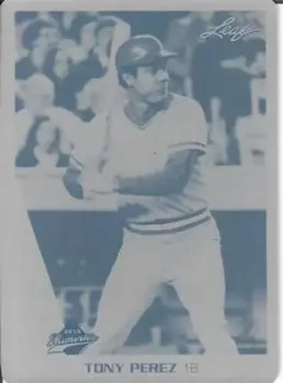 2012 Leaf Memories - Printing Plates Black #576 - Tony Pérez